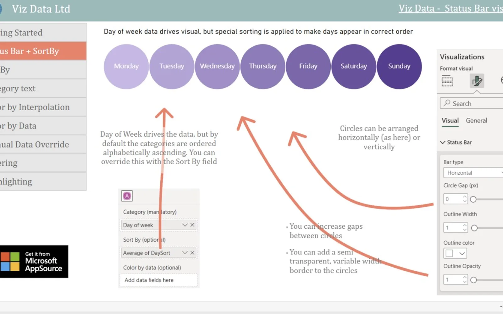 Status Tracker — screenshot from the Microsoft Marketplace listing