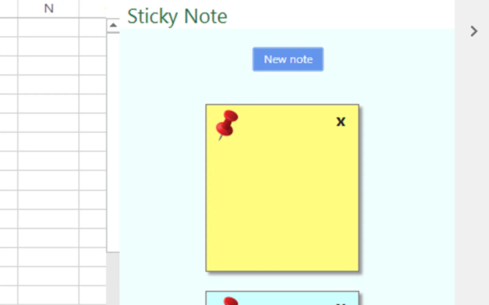 Sticky Note — screenshot from the Microsoft Marketplace listing