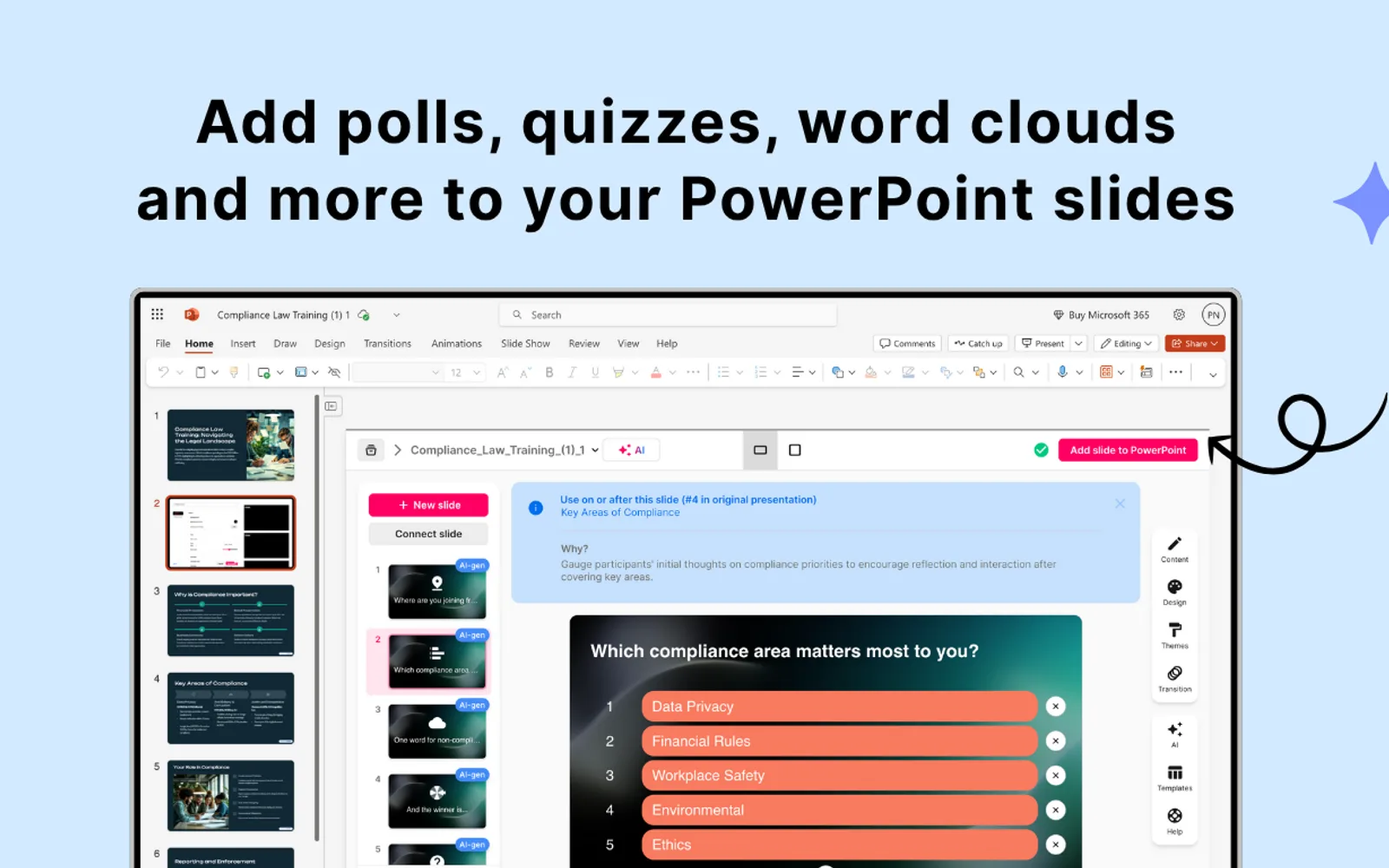 StreamAlive for PowerPoint — screenshot from the Microsoft Marketplace listing