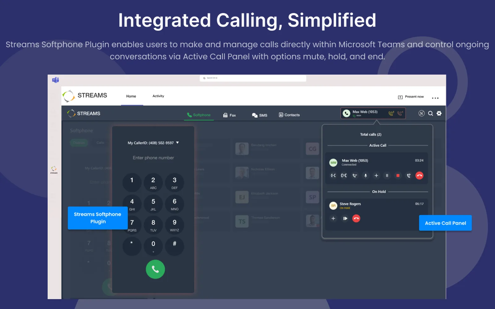 Streams — screenshot from the Microsoft Marketplace listing