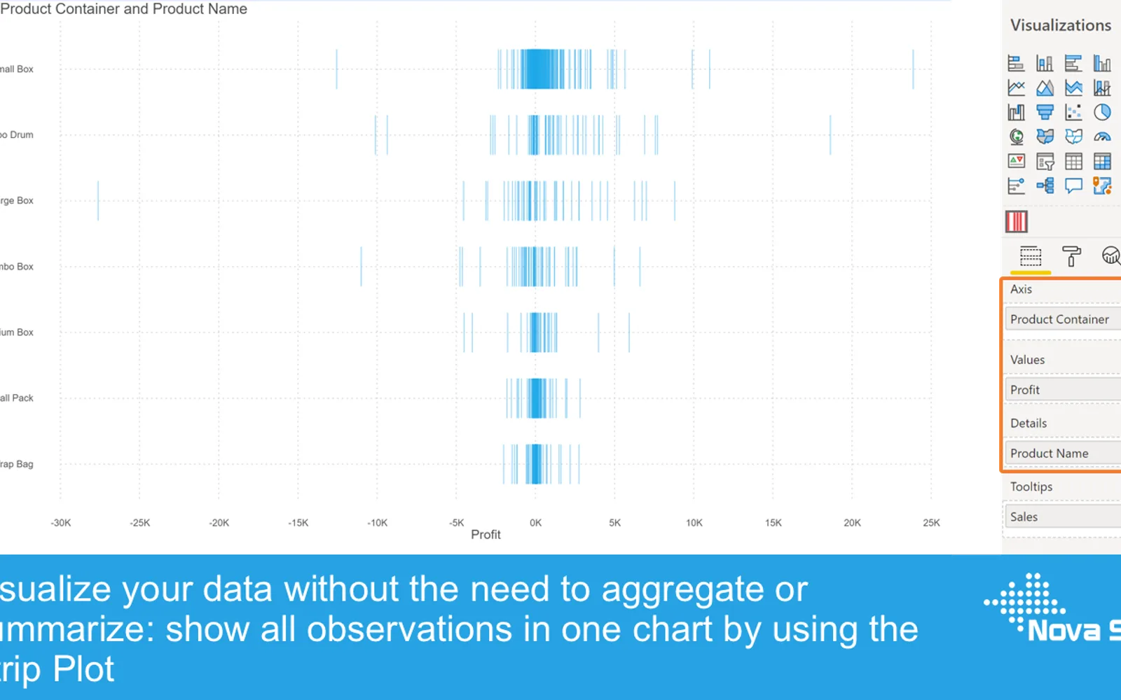 Strip Plot — screenshot from the Microsoft Marketplace listing