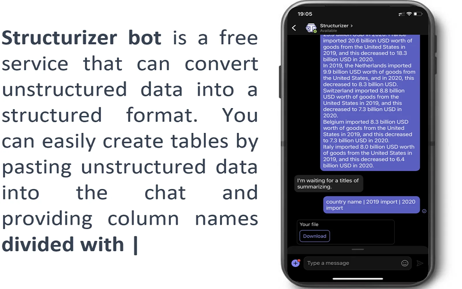 Structurizer — screenshot from the Microsoft Marketplace listing