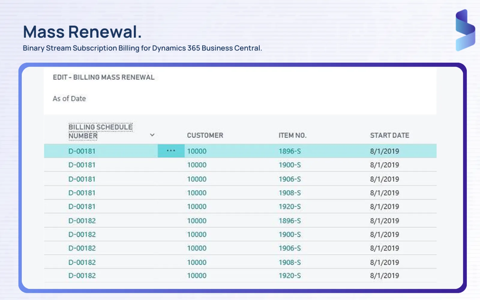 Subscription Billing Suite — screenshot from the Microsoft Marketplace listing