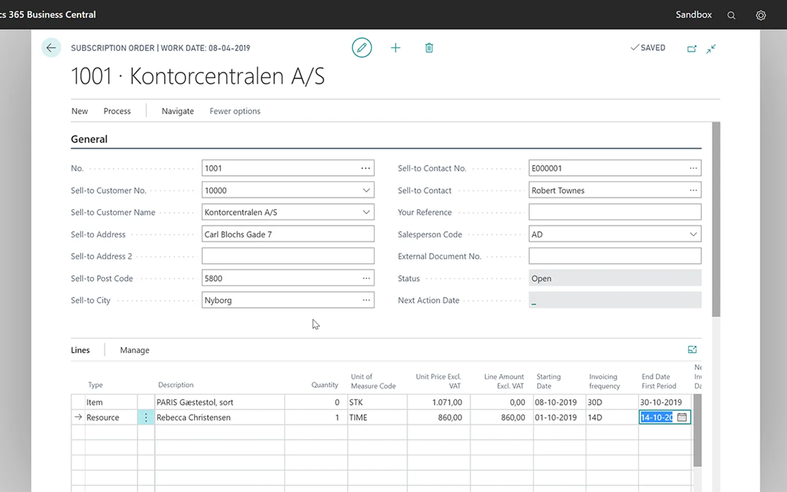 Subscription Management — screenshot from the Microsoft Marketplace listing