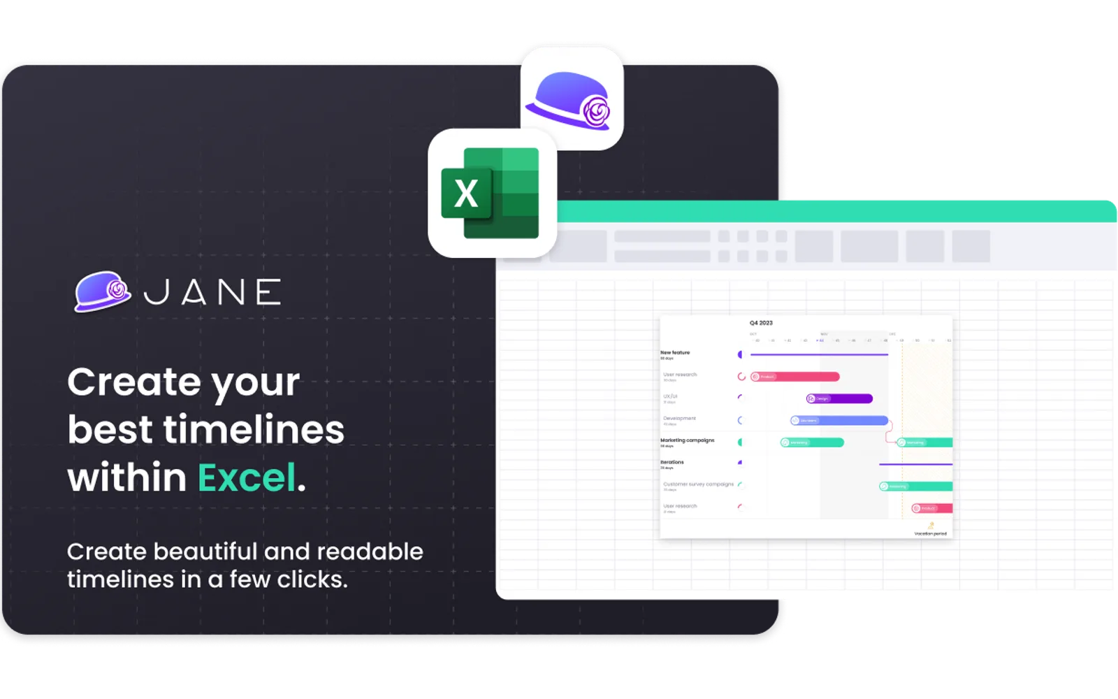 SuperJane for Excel — screenshot from the Microsoft Marketplace listing
