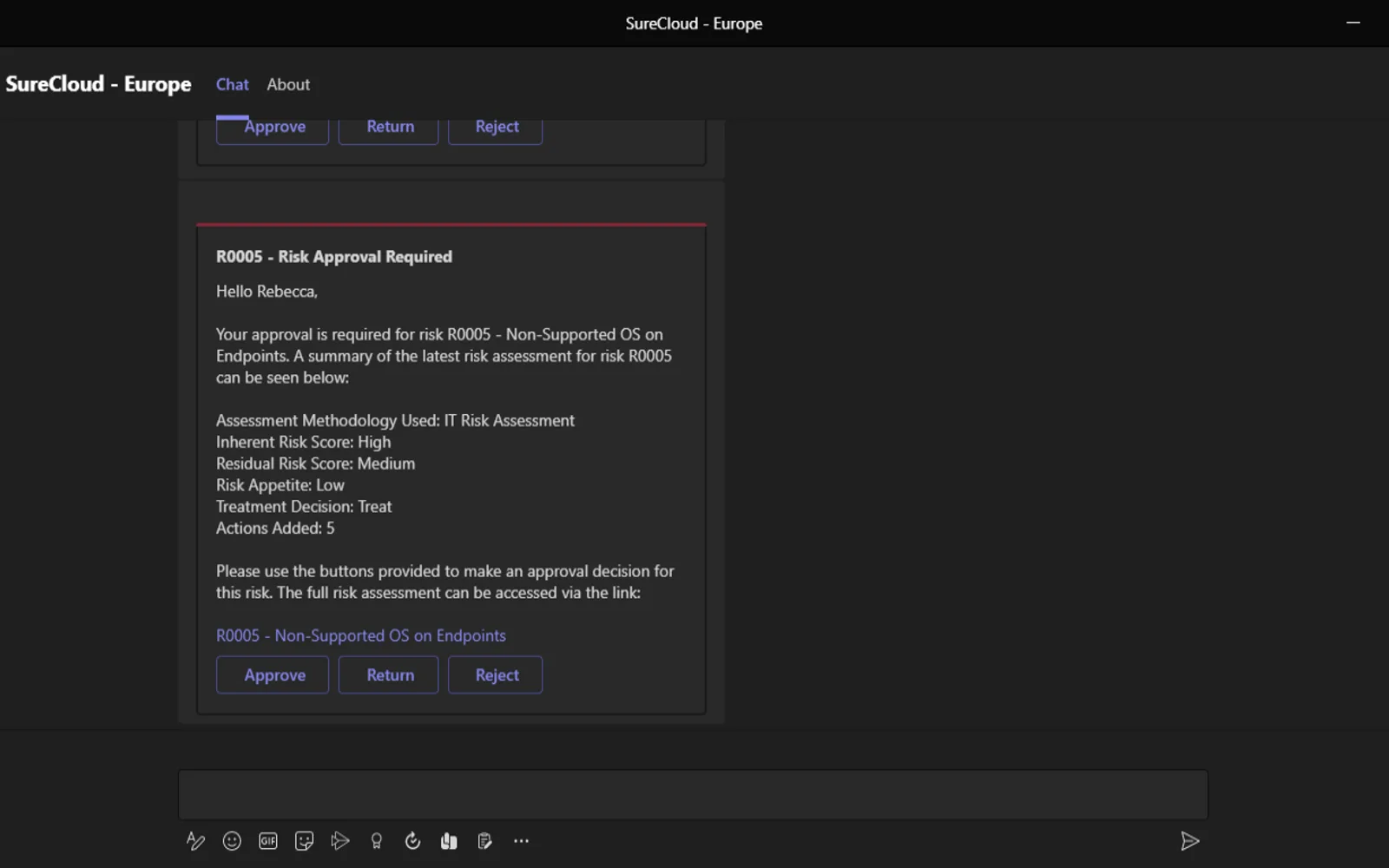 SureCloud - Europe — screenshot from the Microsoft Marketplace listing