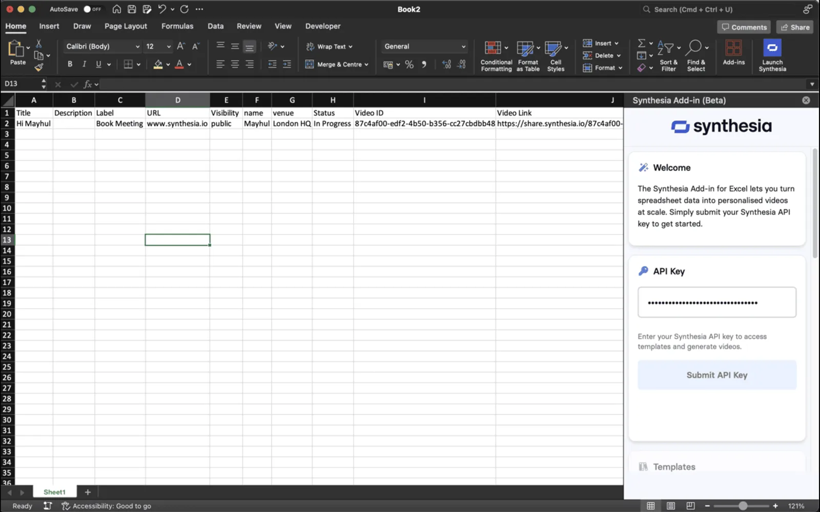 Synthesia — screenshot from the Microsoft Marketplace listing