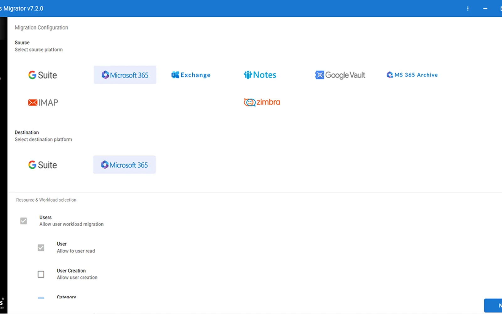 SysTools Cloud Migration Tool — screenshot from the Microsoft Marketplace listing