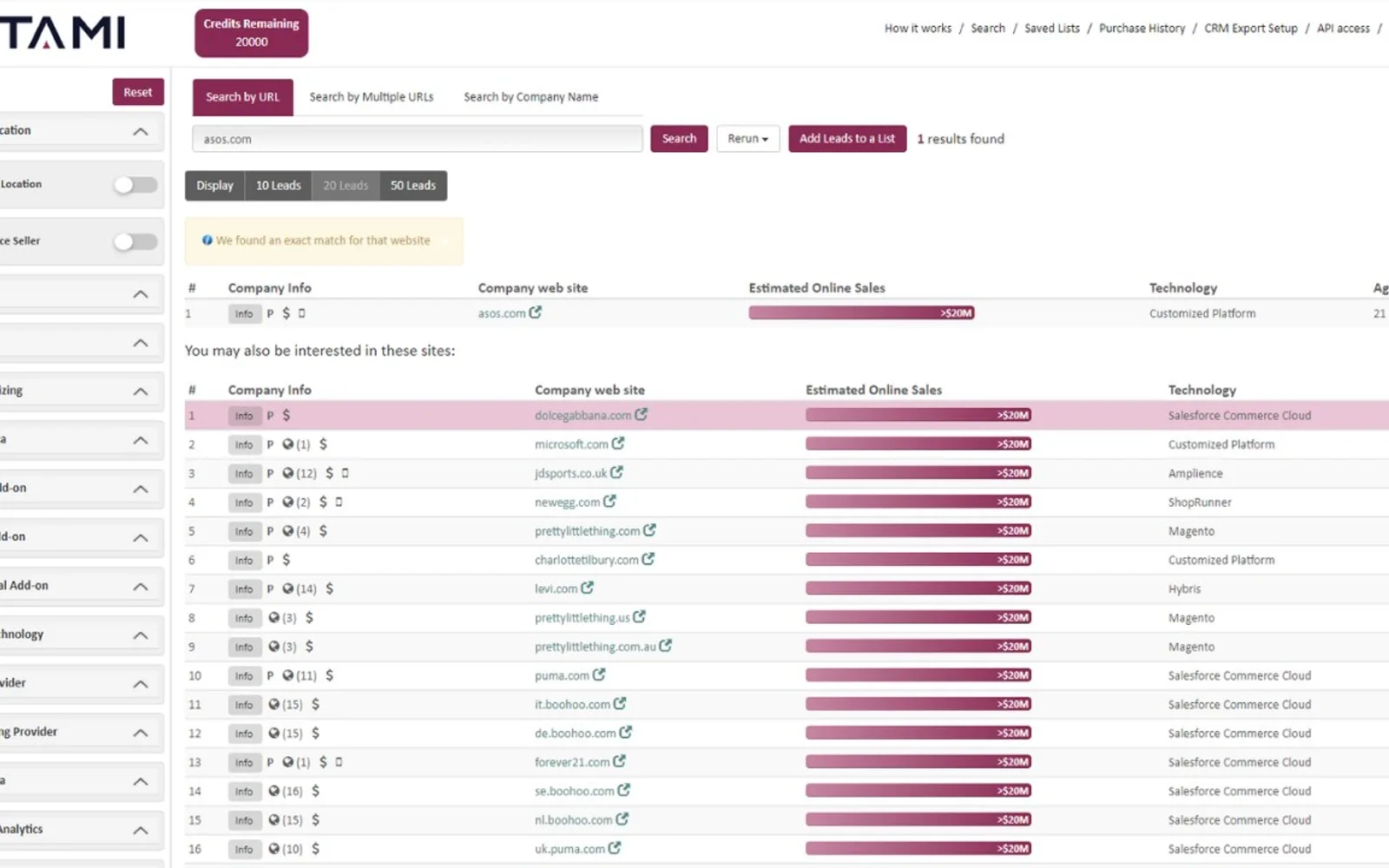 TAMI — screenshot from the Microsoft Marketplace listing