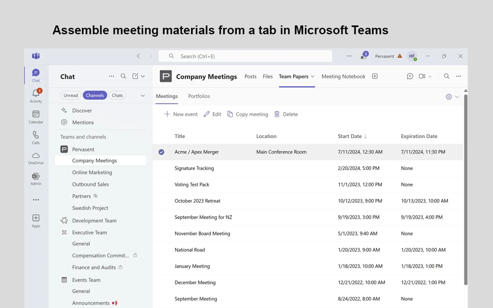 Team Papers — screenshot from the Microsoft Marketplace listing