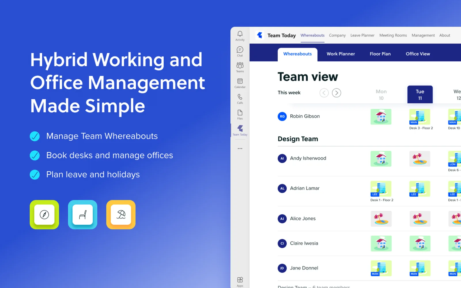 Team Today — screenshot from the Microsoft Marketplace listing