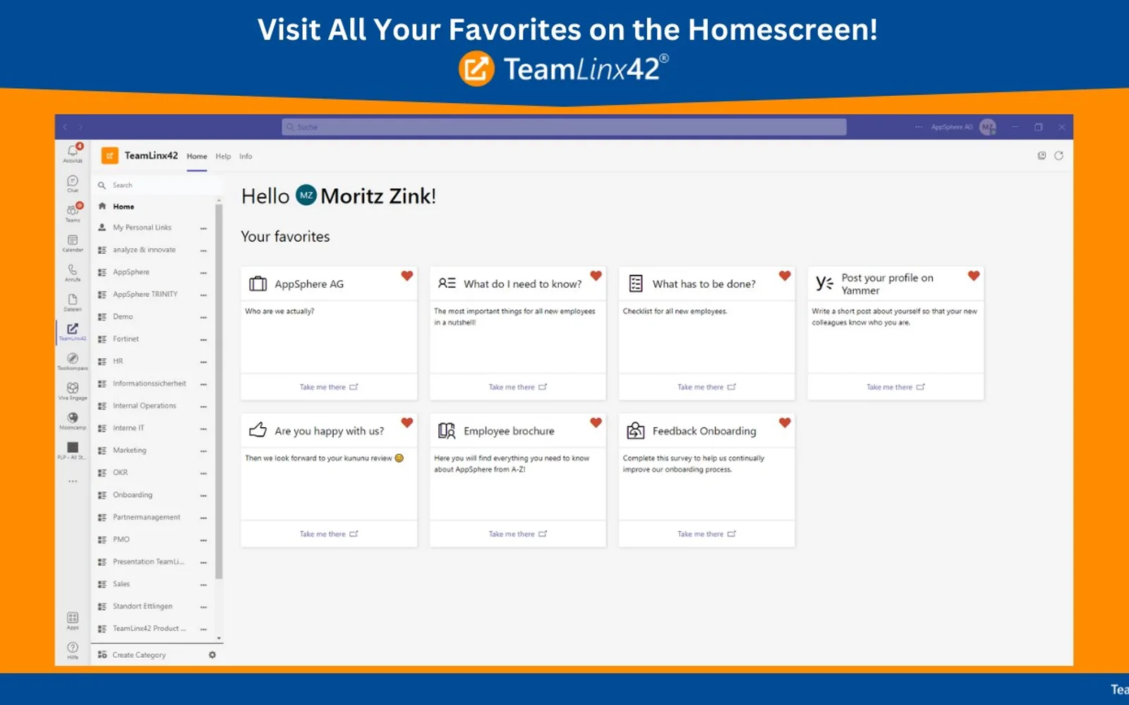TeamLinx42 — screenshot from the Microsoft Marketplace listing
