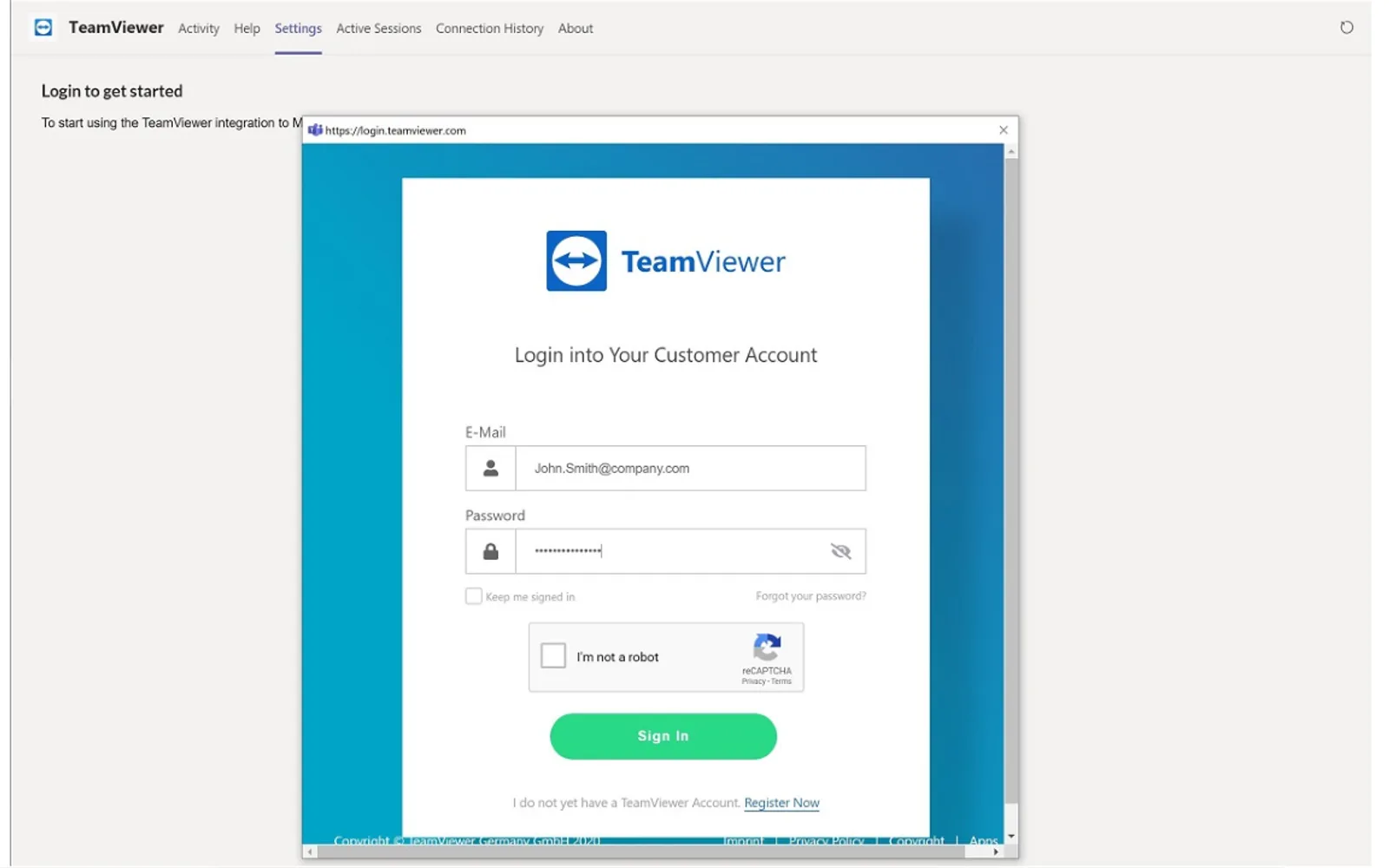 TeamViewer Tensor — screenshot from the Microsoft Marketplace listing