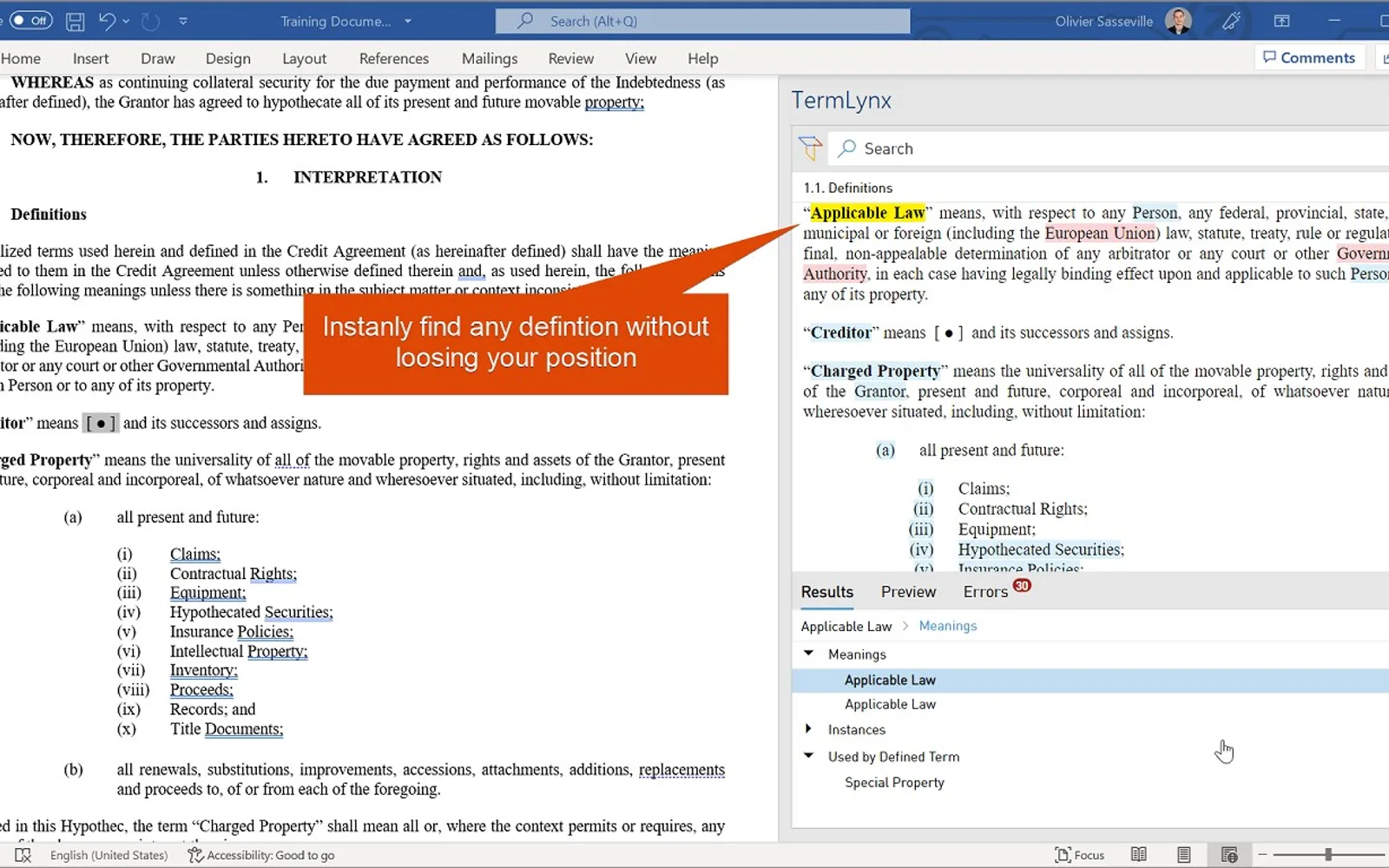 TermLynx — screenshot from the Microsoft Marketplace listing
