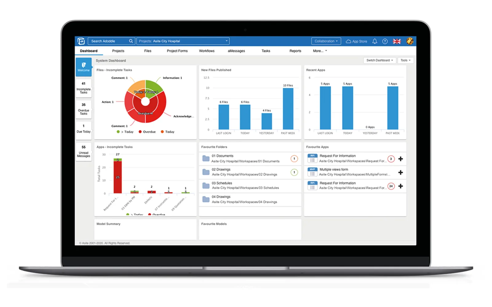 The Asite Platform — screenshot from the Microsoft Marketplace listing