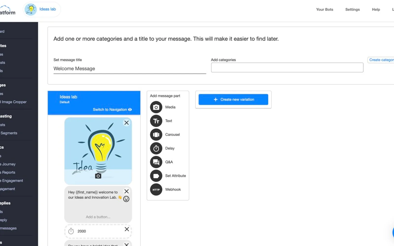 The Bot Platform — screenshot from the Microsoft Marketplace listing
