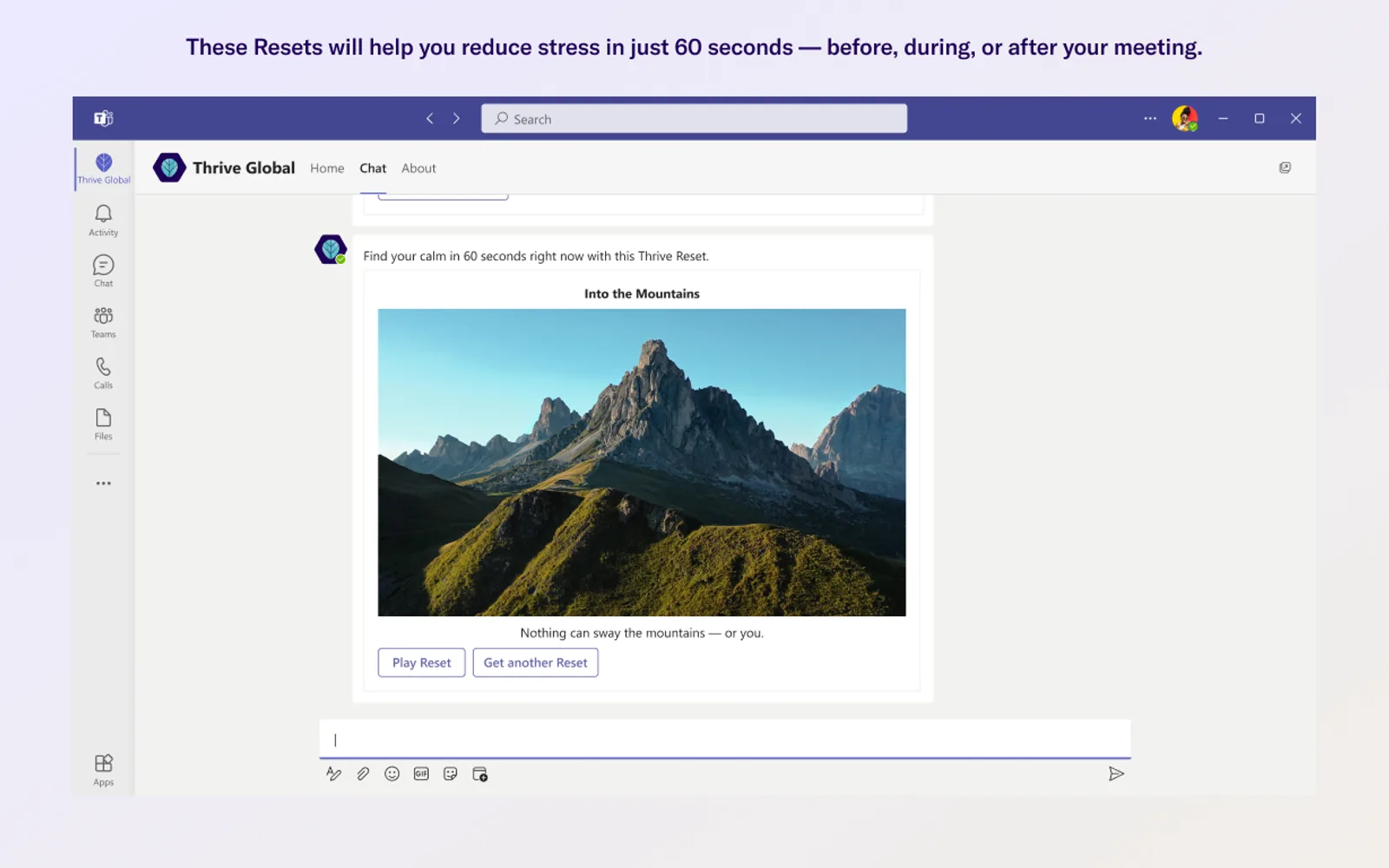 Thrive Global — screenshot from the Microsoft Marketplace listing