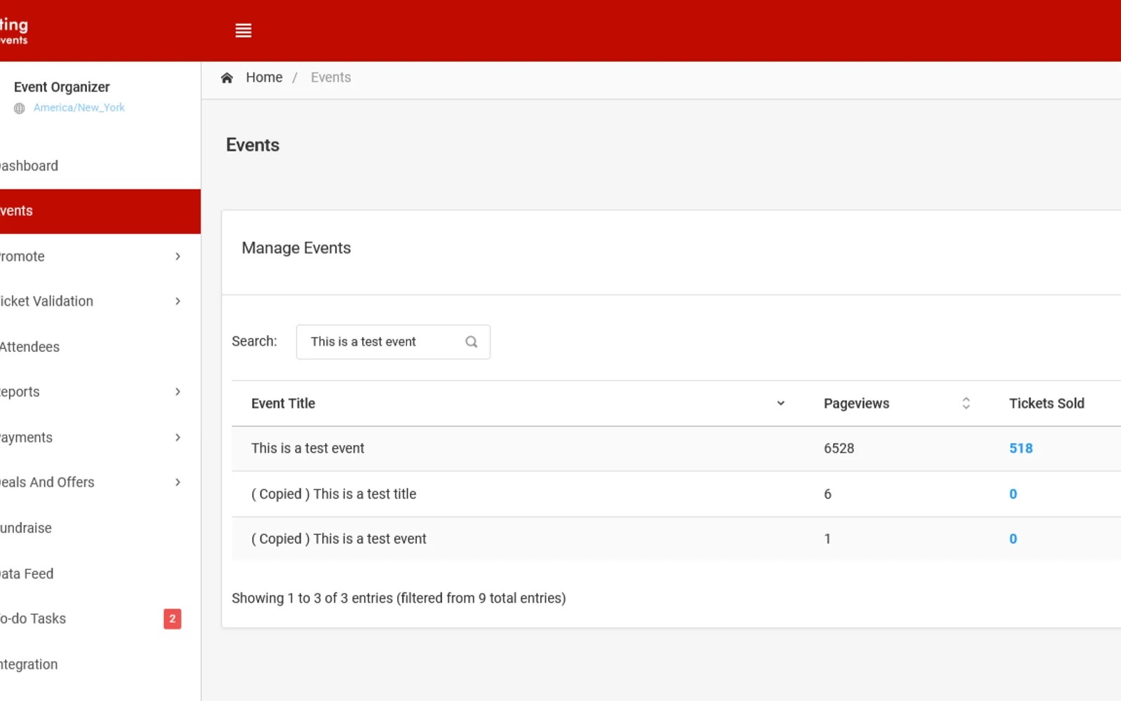 Ticketing.Events — screenshot from the Microsoft Marketplace listing