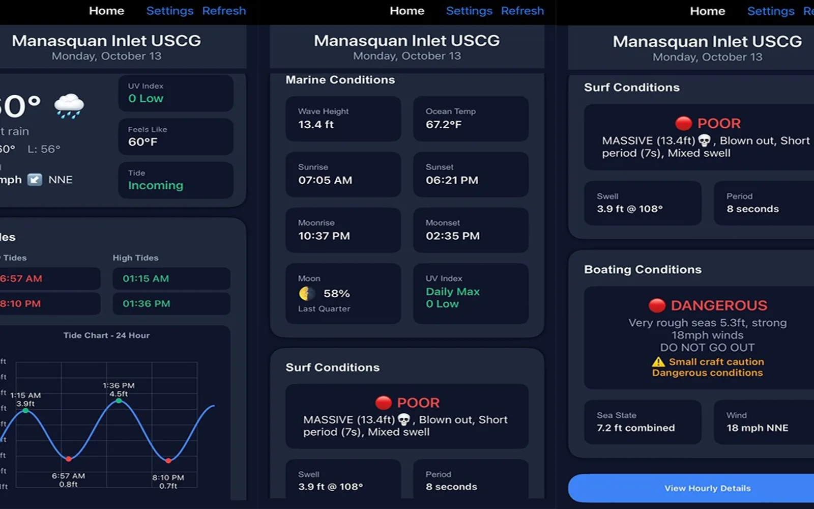 TideChart — screenshot from the Microsoft Marketplace listing