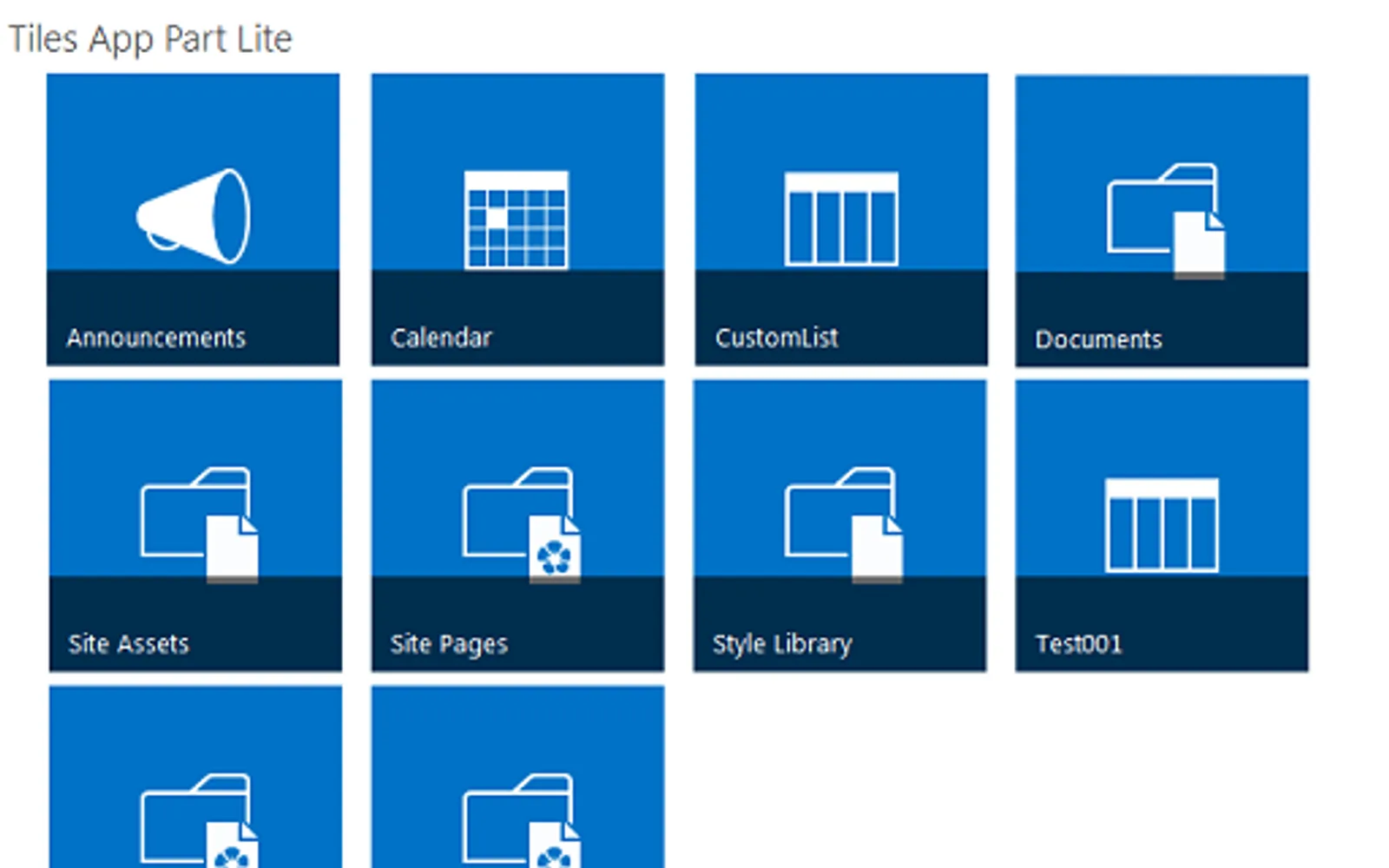Tiles App Lite — screenshot from the Microsoft Marketplace listing