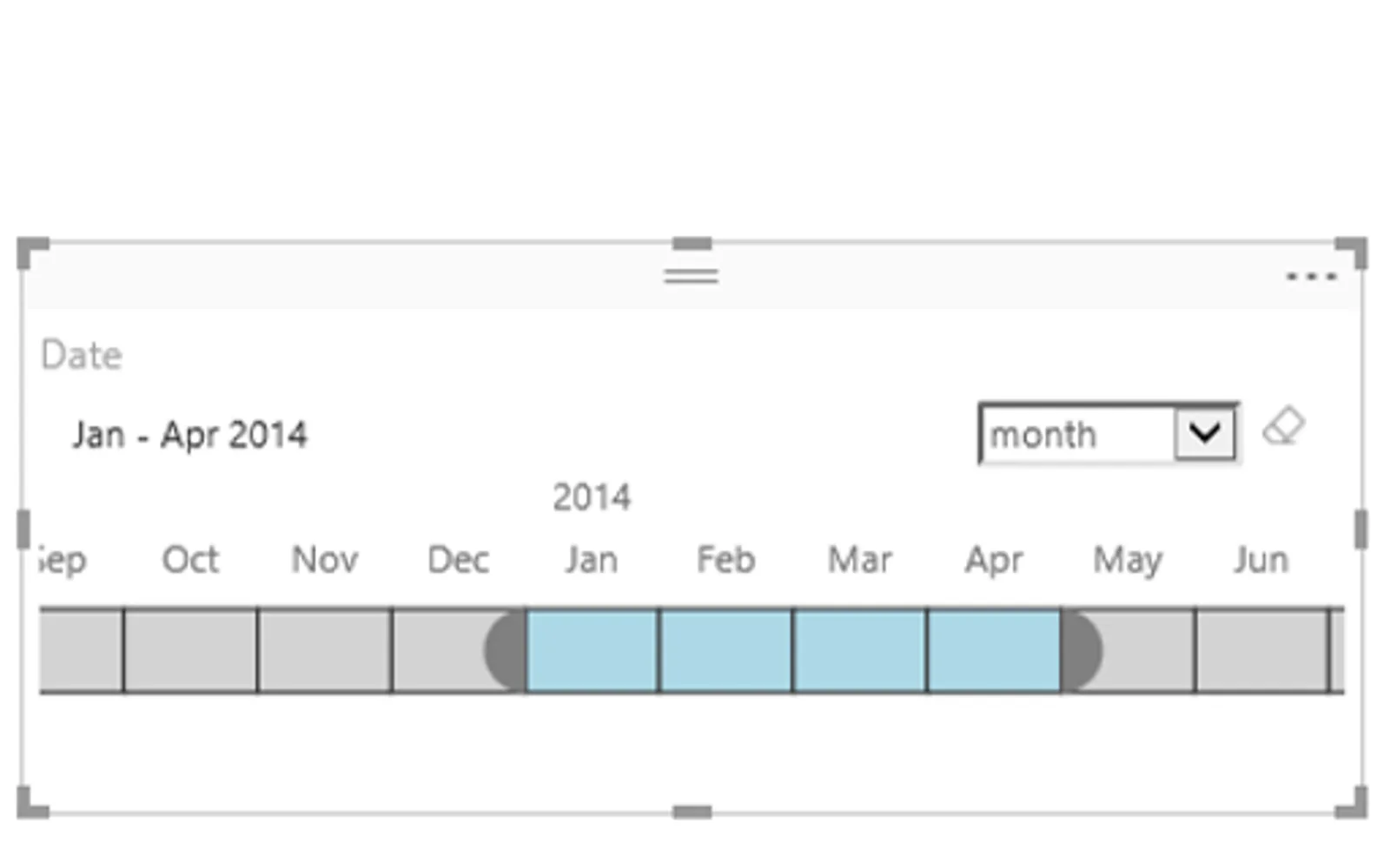 Timeline Slicer — screenshot from the Microsoft Marketplace listing