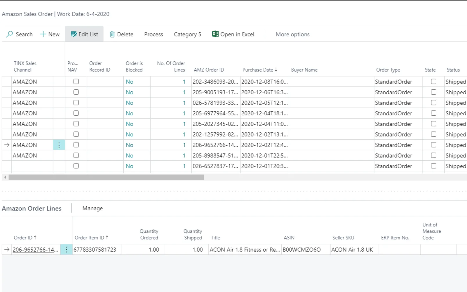 Tinx Amazon Connector — screenshot from the Microsoft Marketplace listing