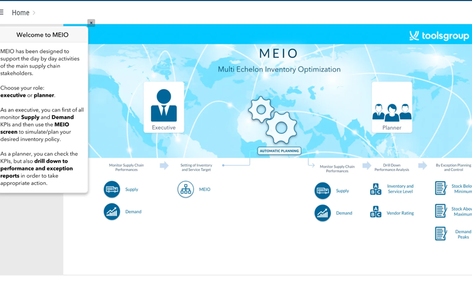 ToolsGroup Multi-Echelon Inventory Optimization — screenshot from the Microsoft Marketplace listing