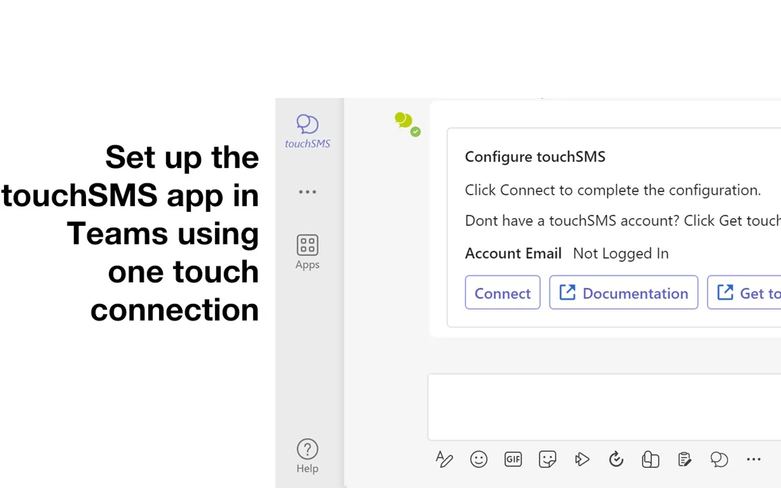 touchSMS — screenshot from the Microsoft Marketplace listing