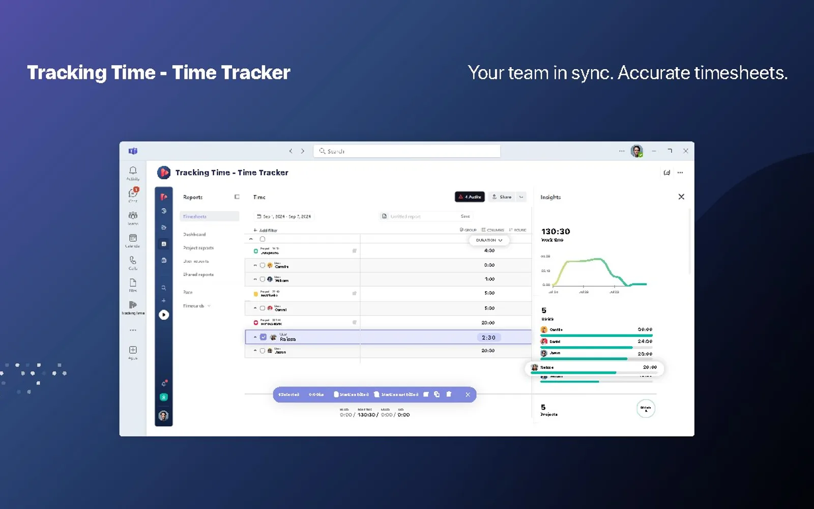 Tracking Time - Time Tracker — screenshot from the Microsoft Marketplace listing