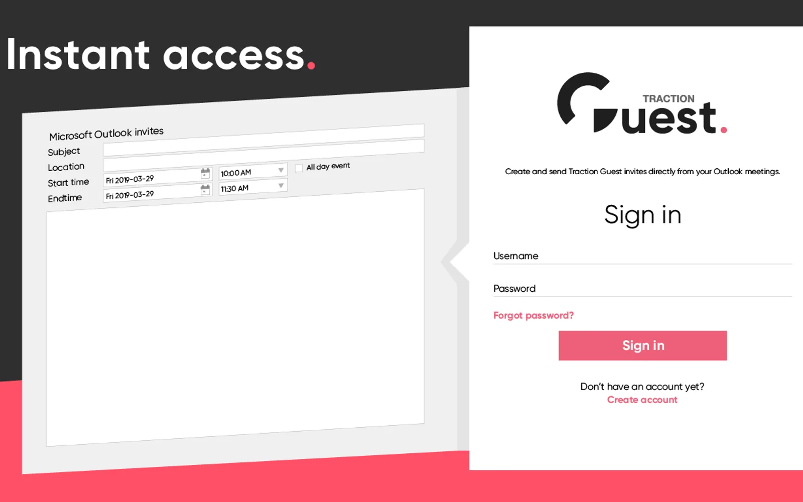 Traction Guest — screenshot from the Microsoft Marketplace listing