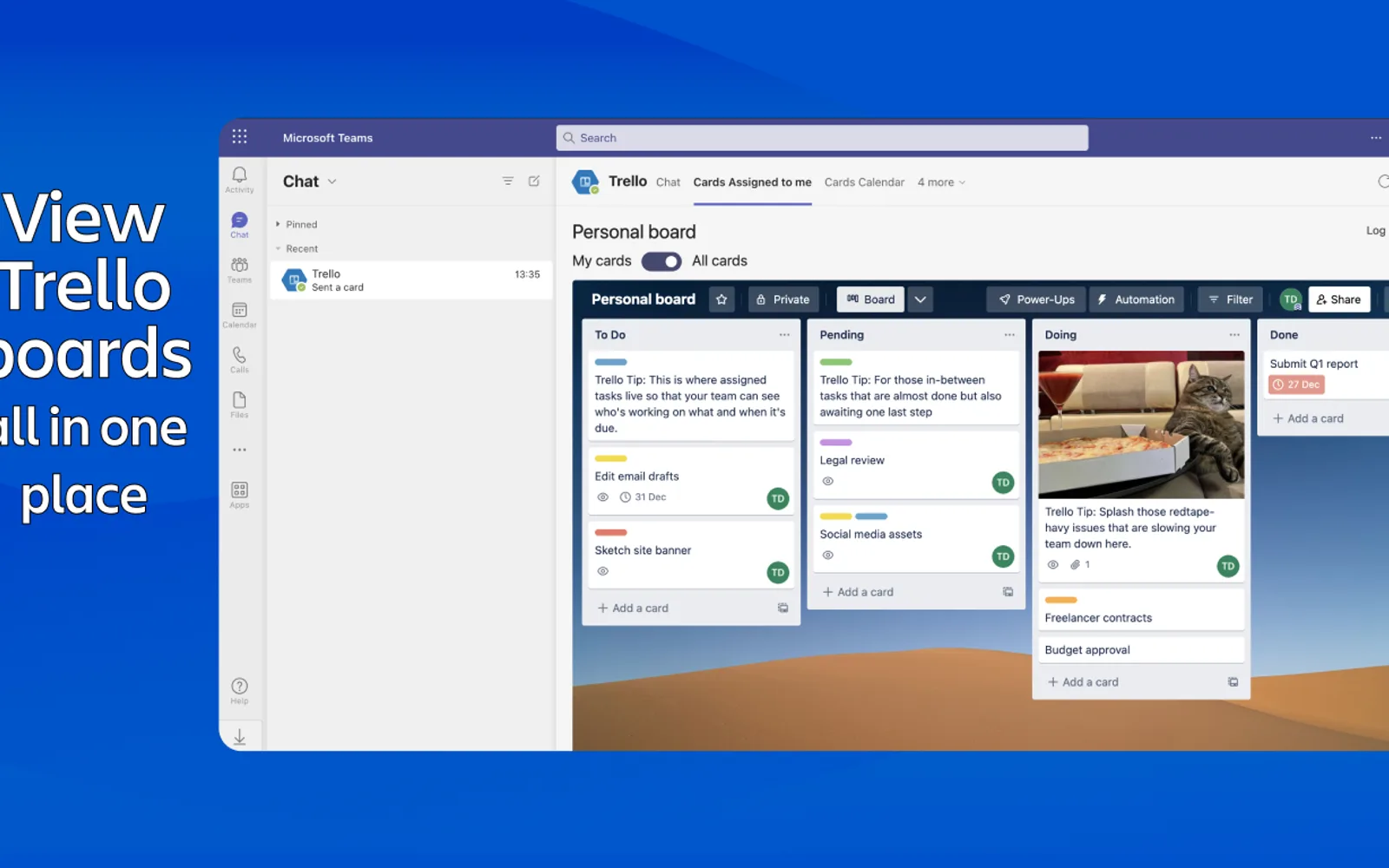 Trello for Teams — screenshot from the Microsoft Marketplace listing