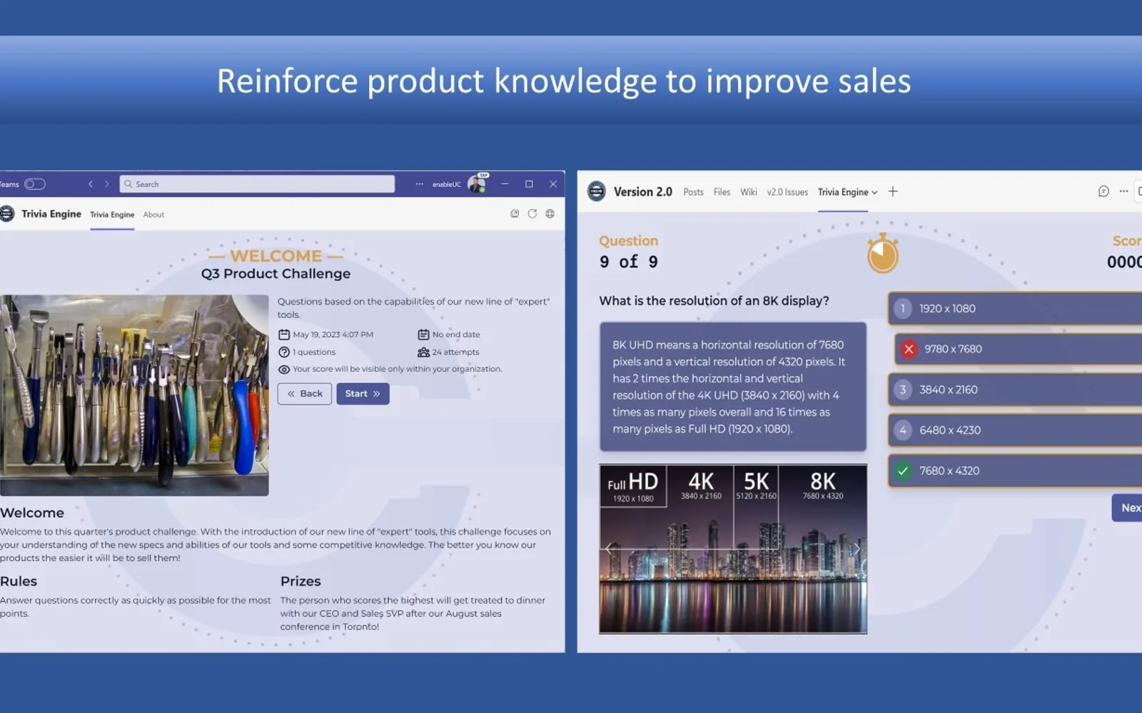 Trivia Engine — screenshot from the Microsoft Marketplace listing