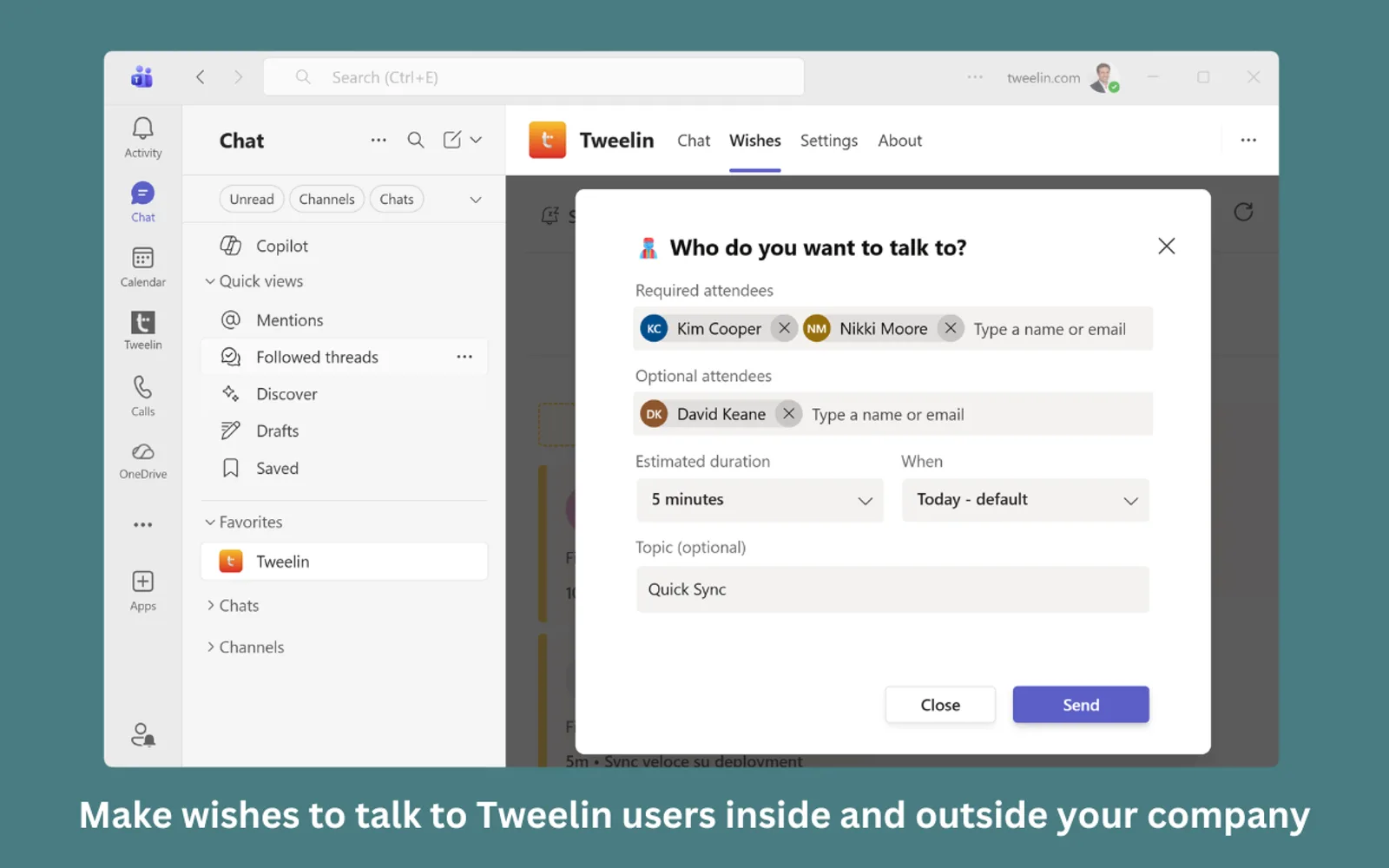 Tweelin — screenshot from the Microsoft Marketplace listing