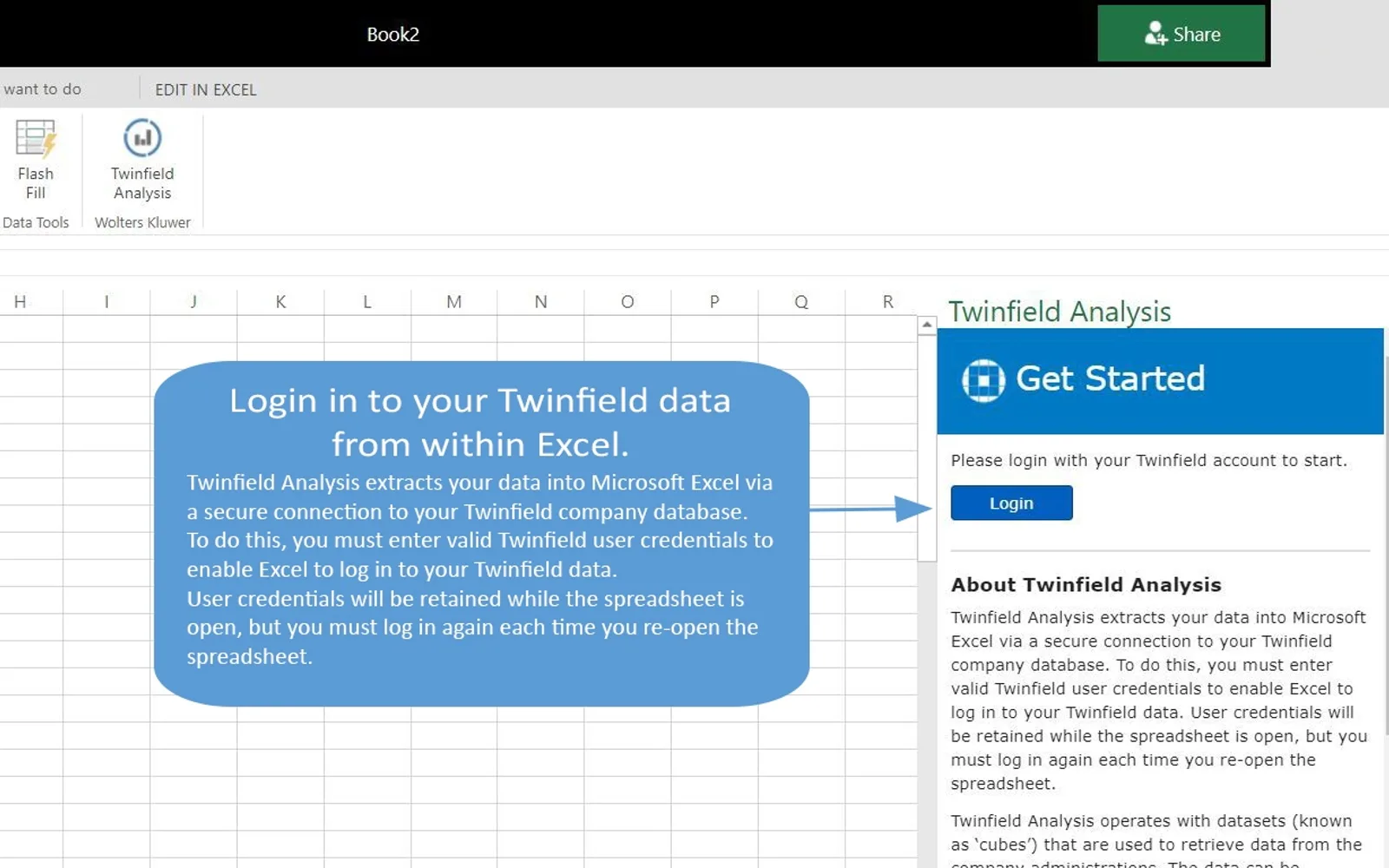Twinfield Analysis — screenshot from the Microsoft Marketplace listing