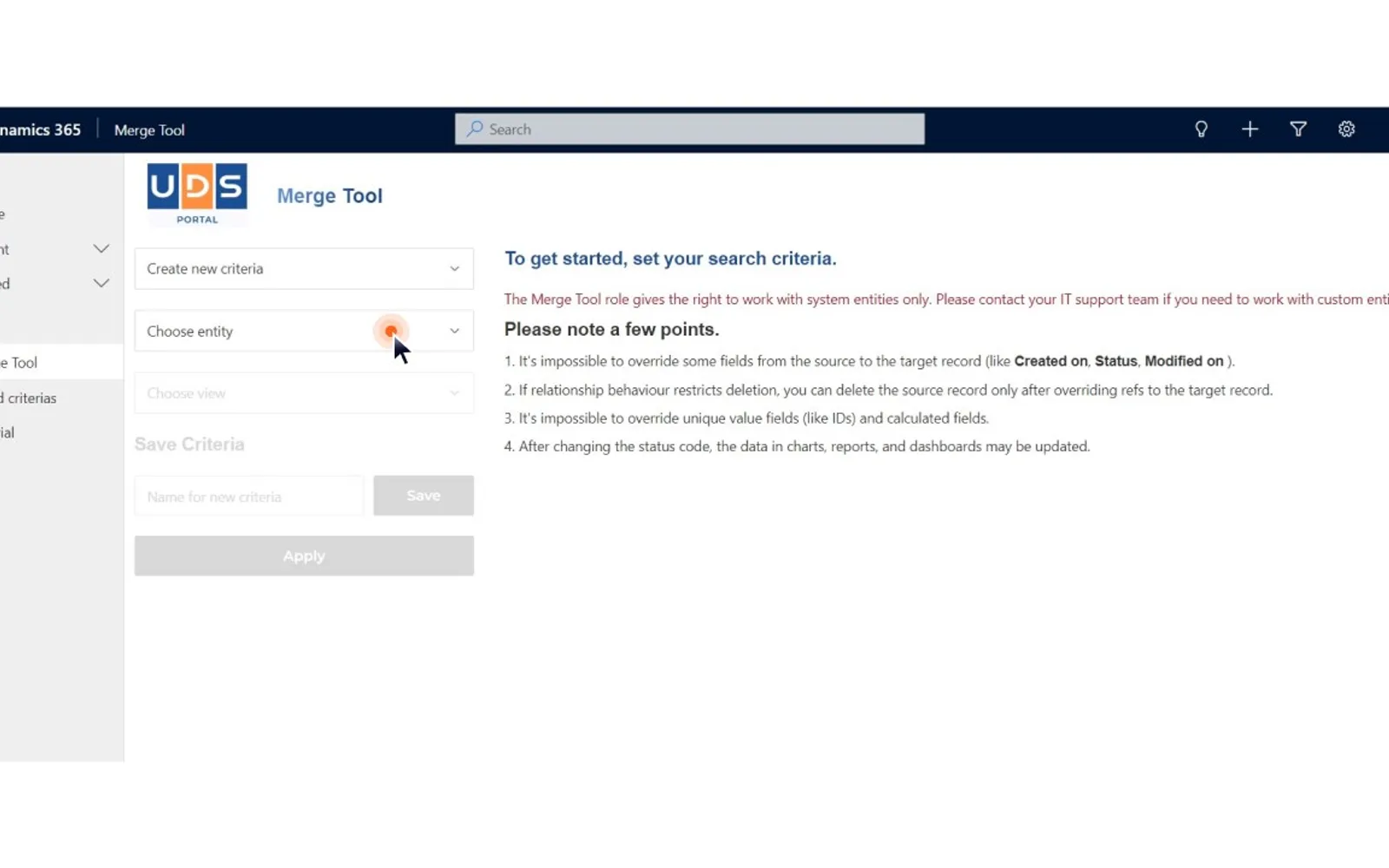 UDS Merge Tool — screenshot from the Microsoft Marketplace listing