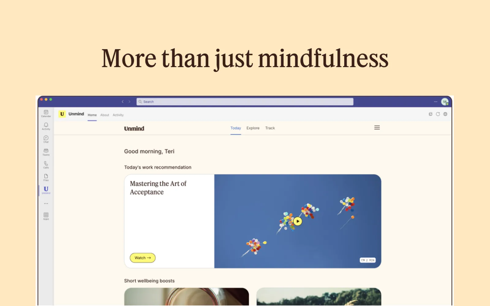 Unmind — screenshot from the Microsoft Marketplace listing