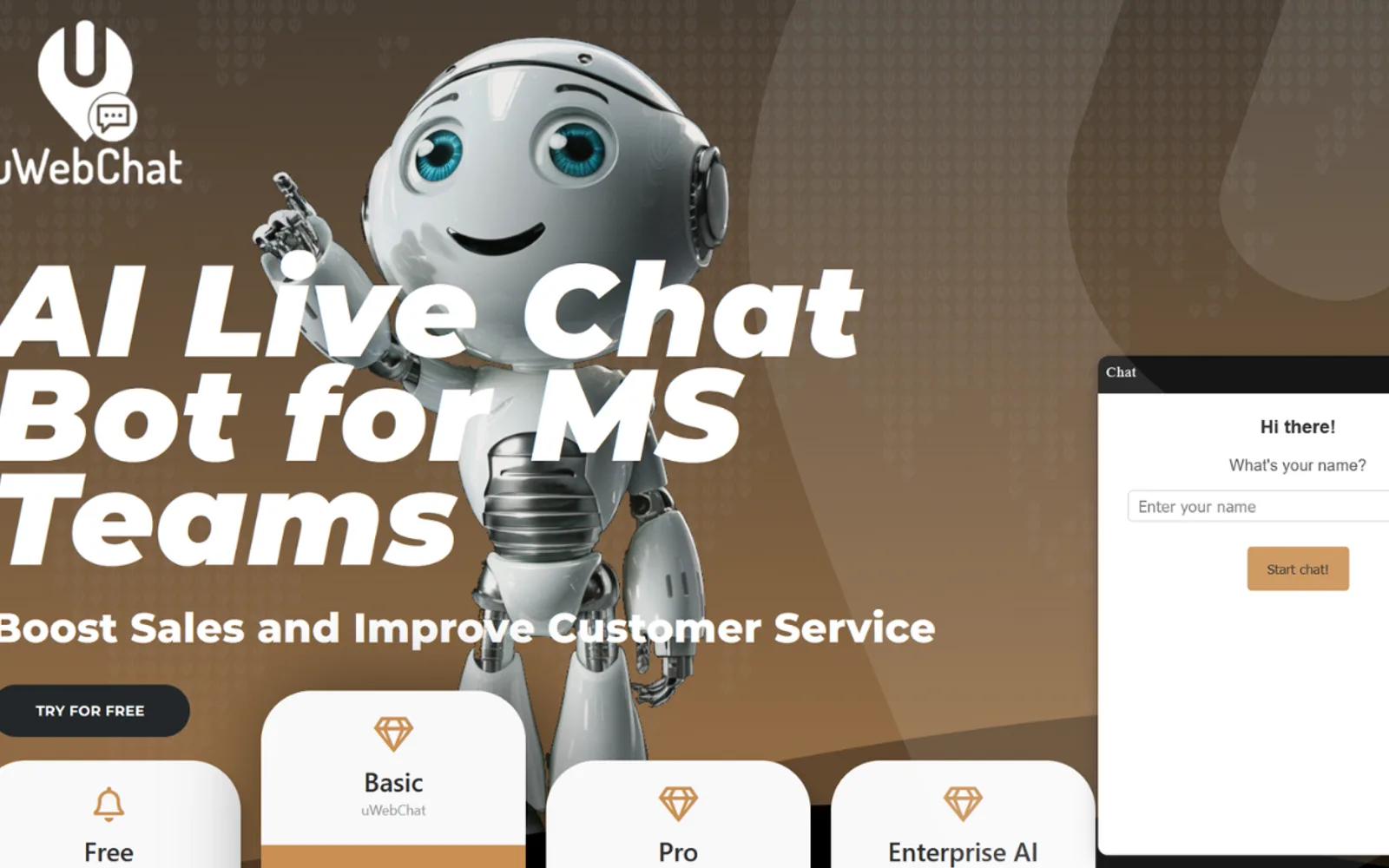 uWebChat License — screenshot from the Microsoft Marketplace listing