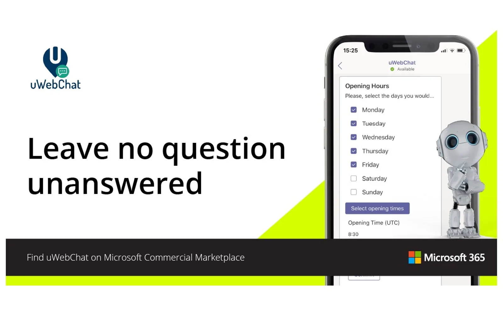 uWebChat — screenshot from the Microsoft Marketplace listing