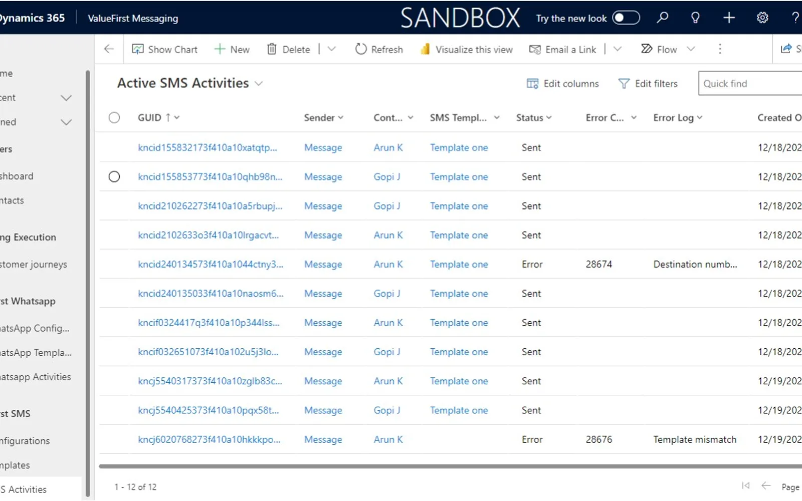 ValueFirst Business Messaging — screenshot from the Microsoft Marketplace listing