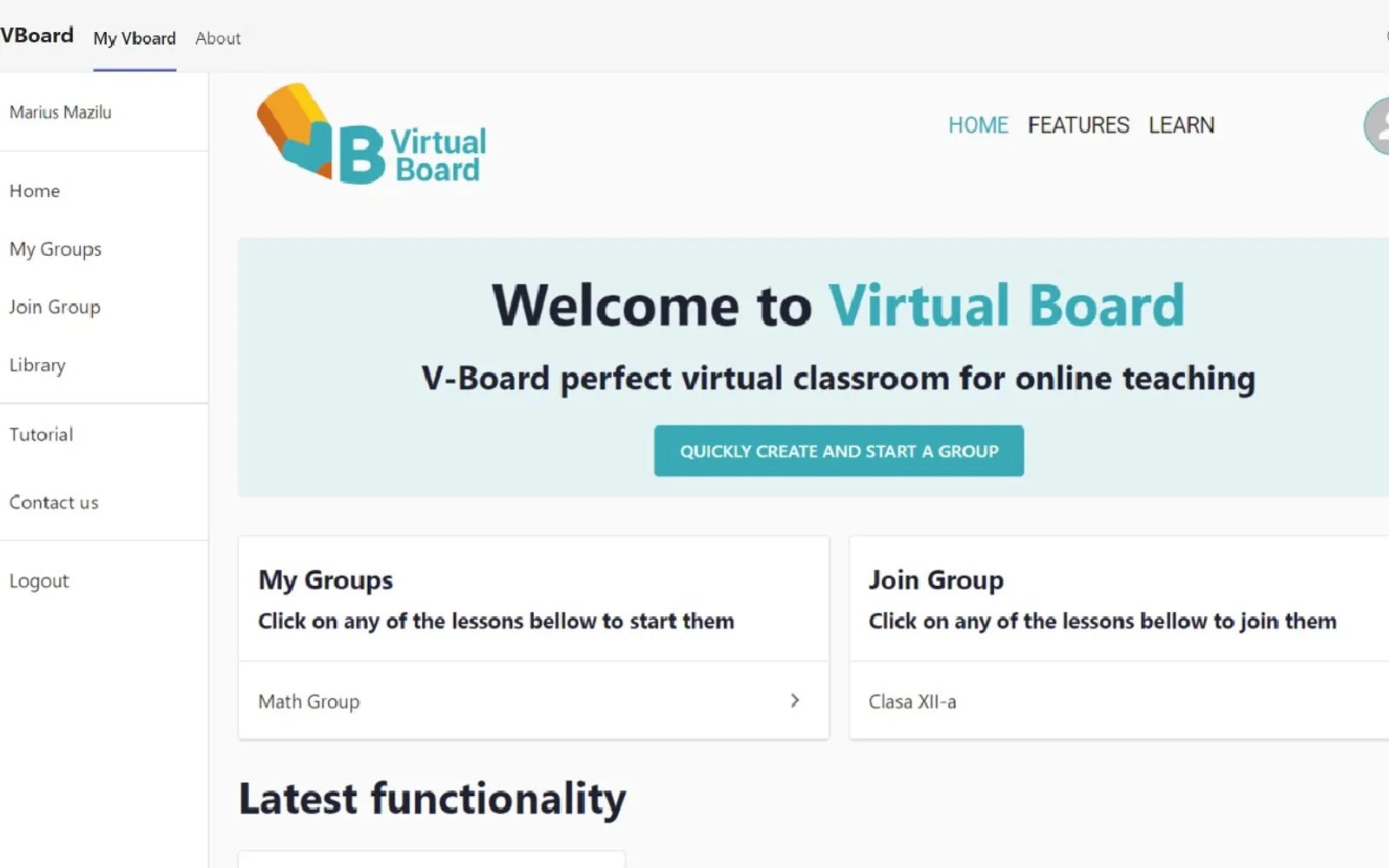 VBoard — screenshot from the Microsoft Marketplace listing