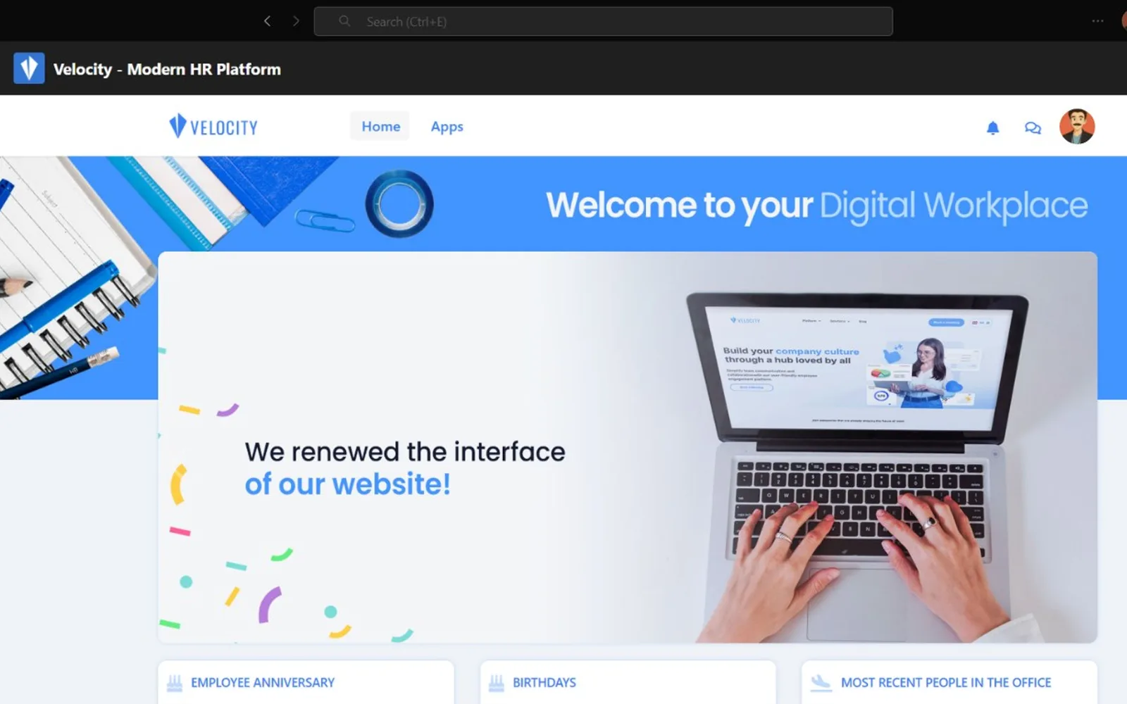 Velocity - Modern HR Platform — screenshot from the Microsoft Marketplace listing