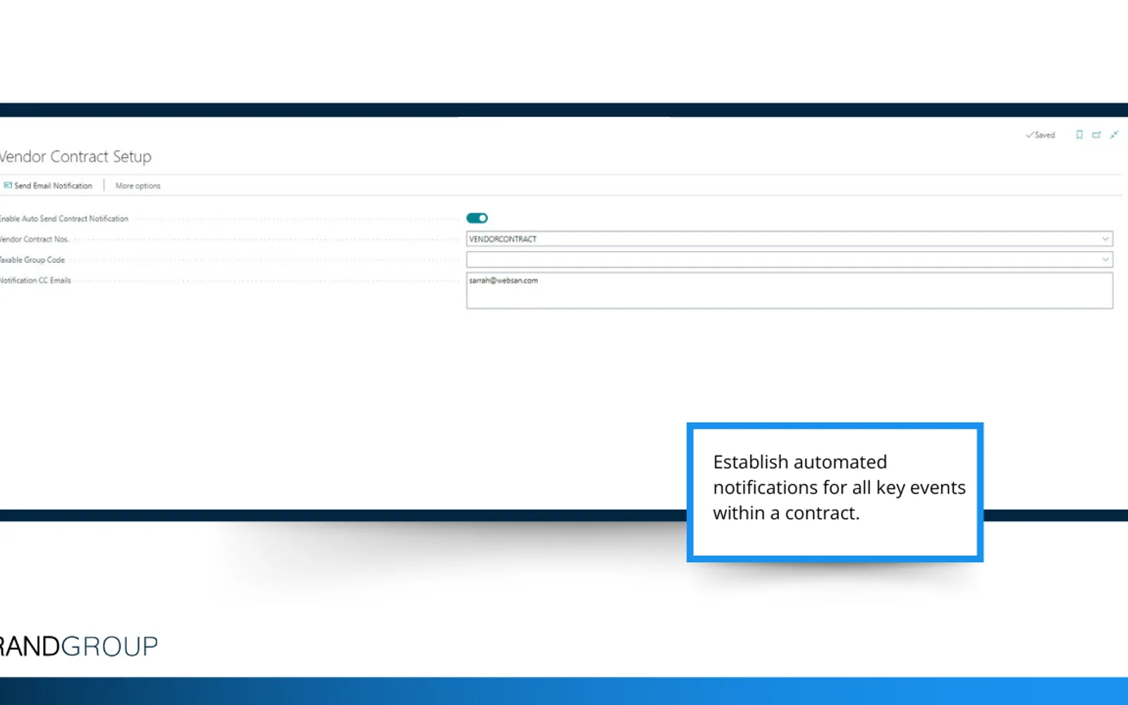 Vendor Contract Maintenance — screenshot from the Microsoft Marketplace listing