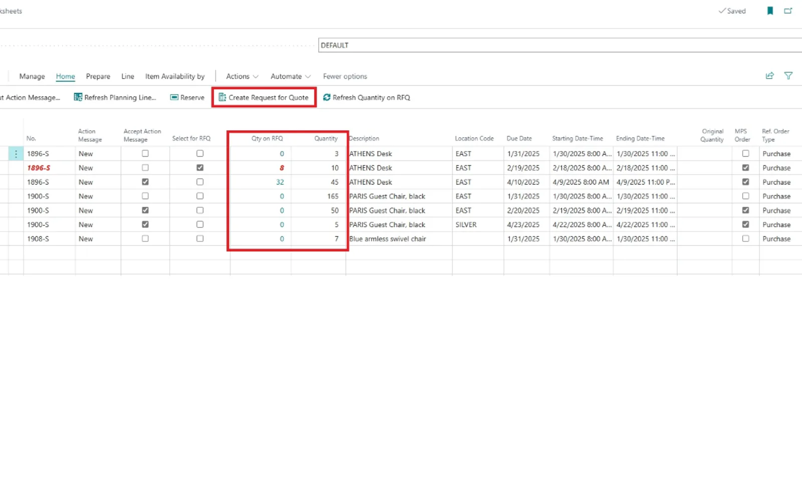 Vendor Request for Quote (RFQ) — screenshot from the Microsoft Marketplace listing
