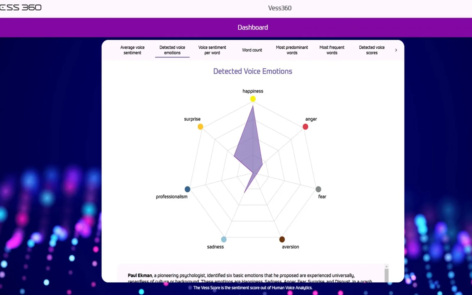 VESS360 — screenshot from the Microsoft Marketplace listing