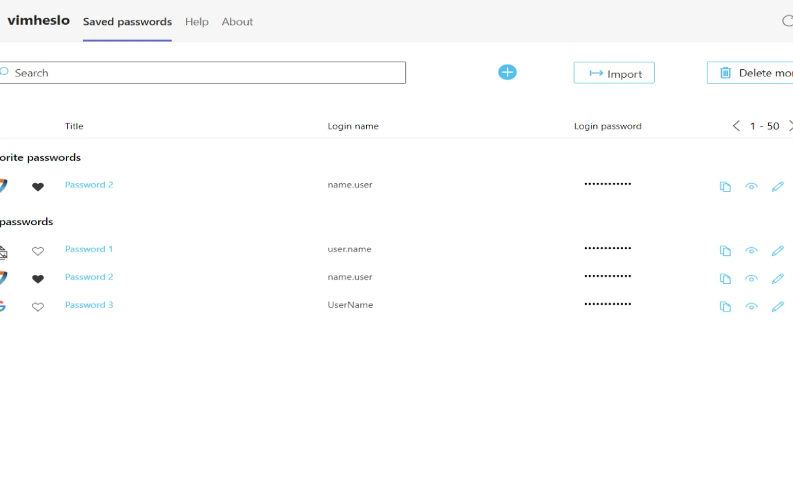 vimheslo — screenshot from the Microsoft Marketplace listing