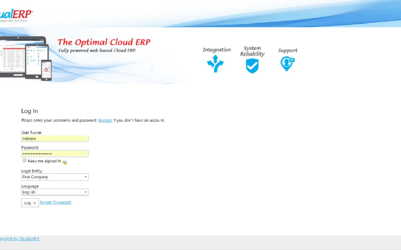 VisualERP — screenshot from the Microsoft Marketplace listing