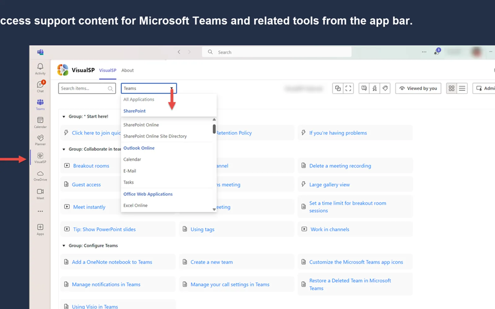 VisualSP - In Context Training — screenshot from the Microsoft Marketplace listing