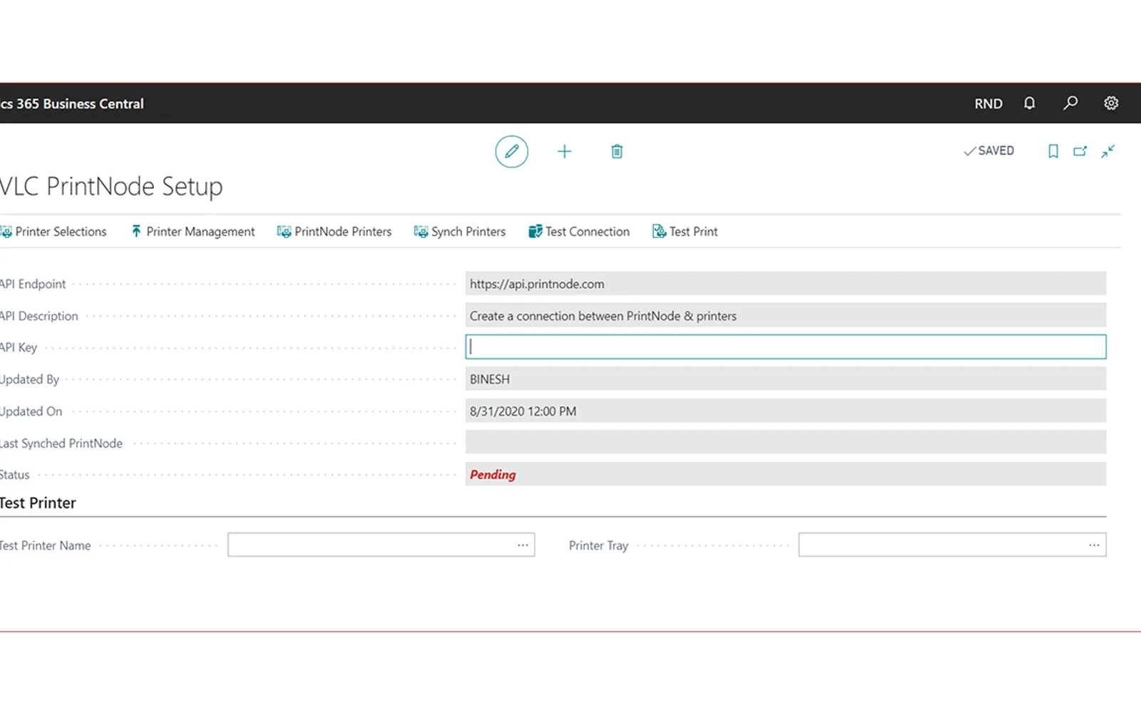 VLC PrintNode Integration — screenshot from the Microsoft Marketplace listing