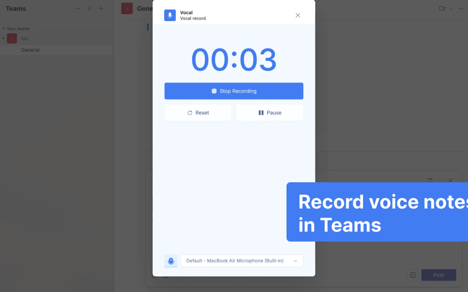 Vocal — screenshot from the Microsoft Marketplace listing