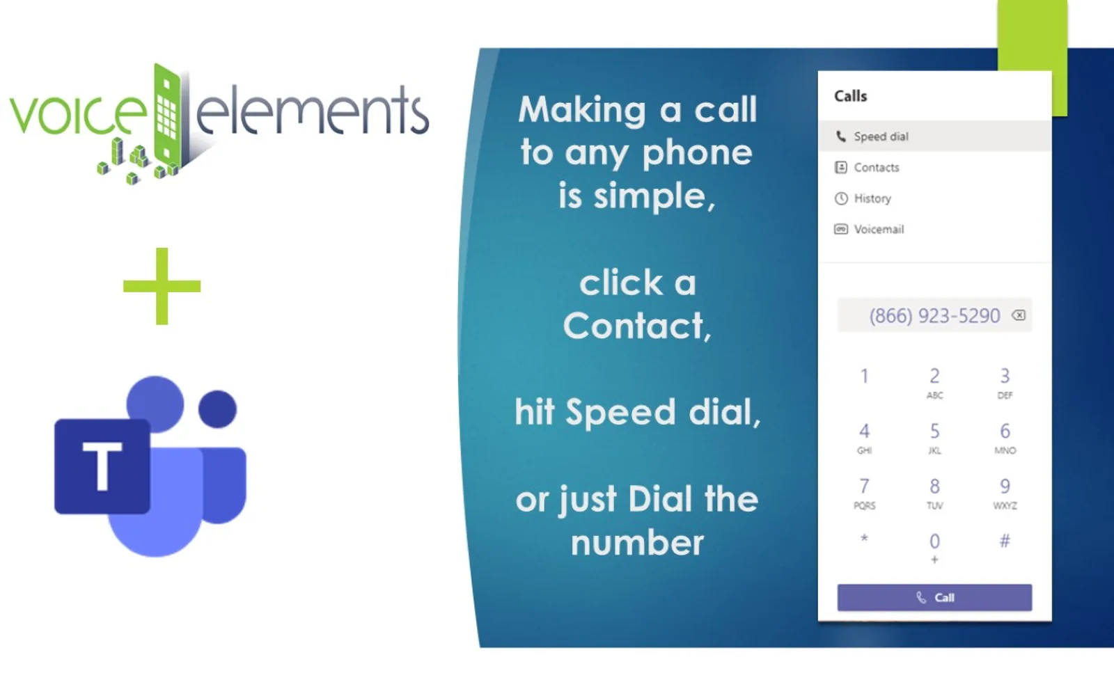 Voice Elements Calling Package — screenshot from the Microsoft Marketplace listing